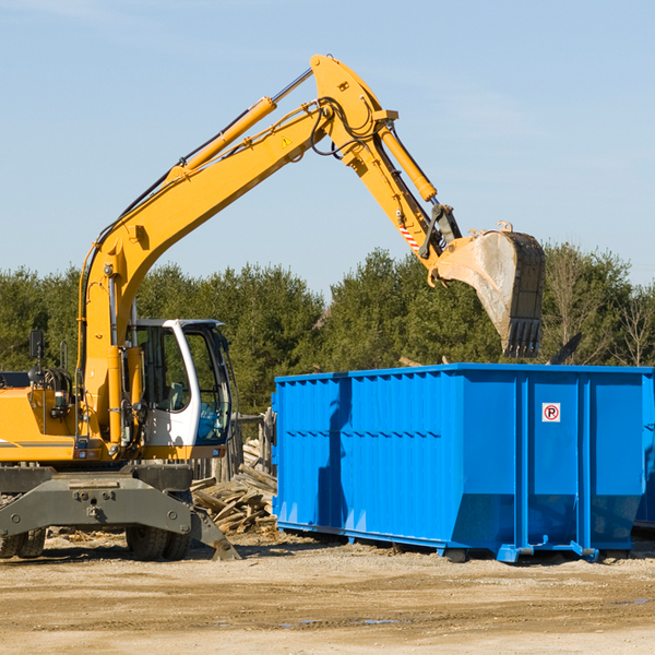 what happens if the residential dumpster is damaged or stolen during rental in Ideal GA